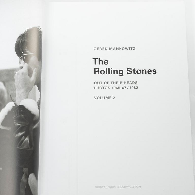 Gered Mankowitz, Photo book, "The Rolling Stones-Out of Their Heads, Photos 1965-67/ 1982 Volumes 1 & 2", Schwarzkopf & Schwarzkopf, 2005.
