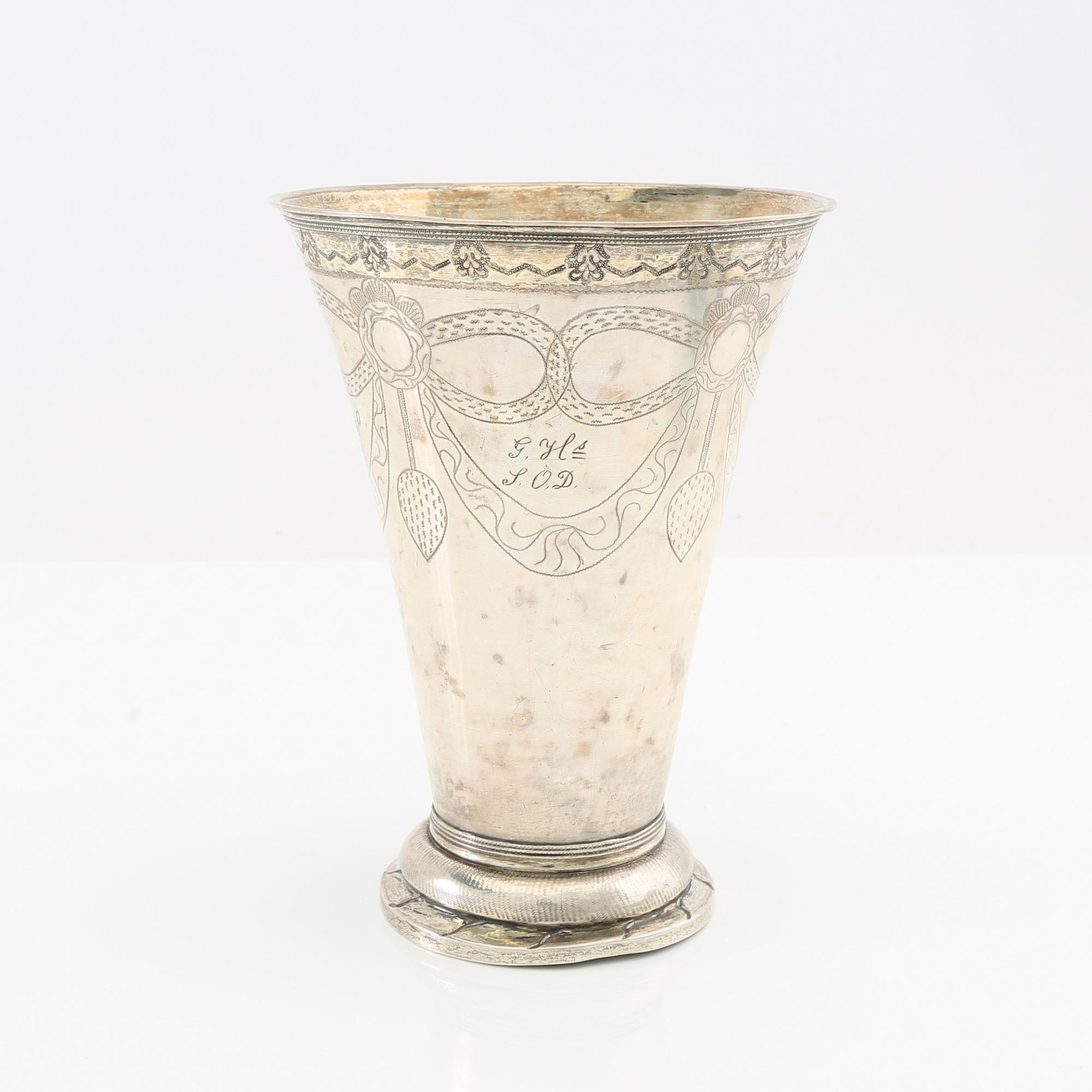 Nils Nordlöf pokal silver Härnösand 1799.