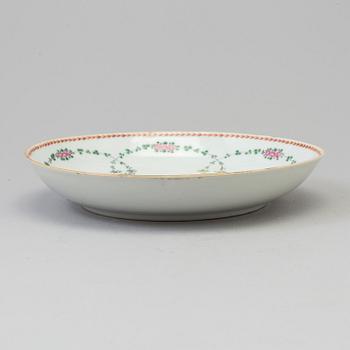 A famille rose dish, Qing dynasty, Qianlong (1736-95).