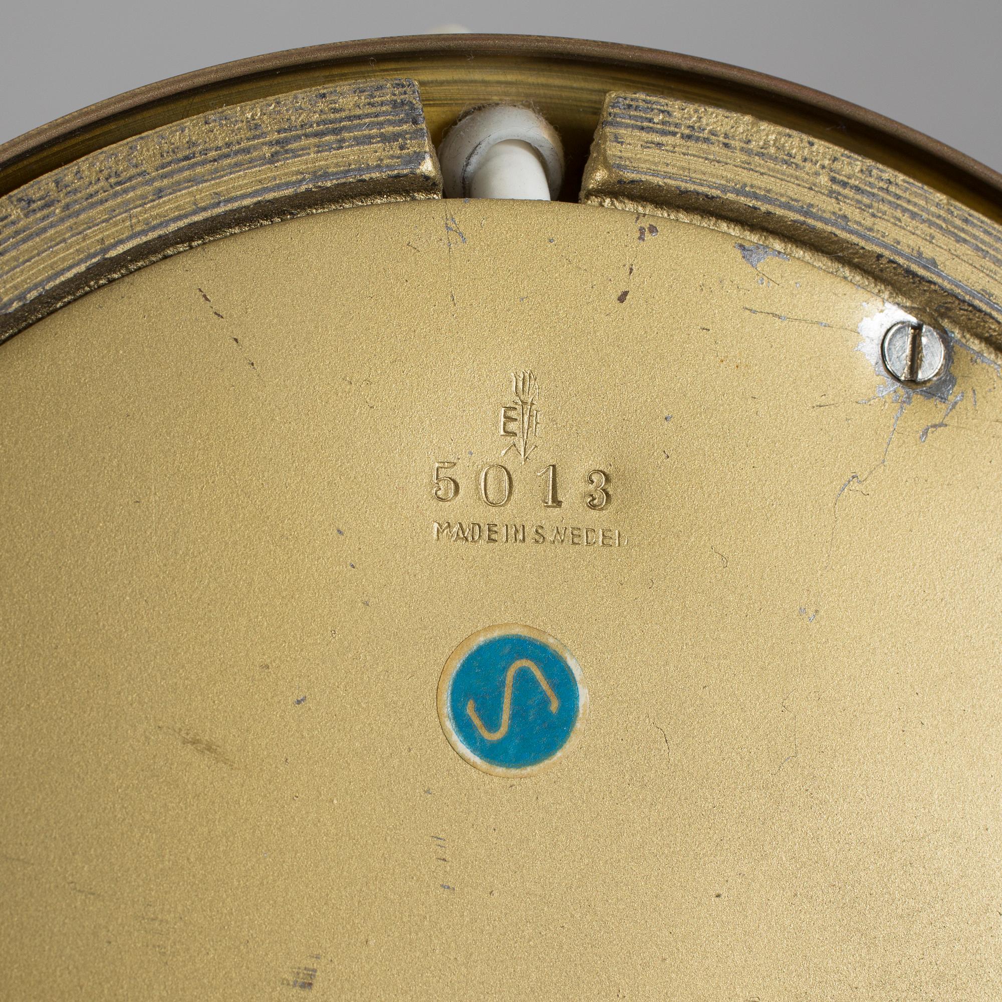 BORDSLAMPA, omkring 1900-talets mitt.