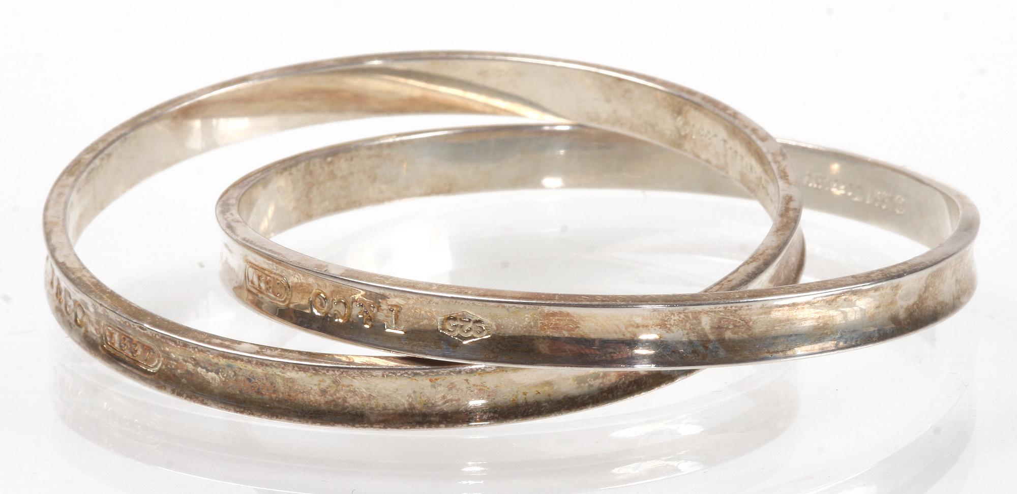 ARMBAND, sterlingsilver, Tiffany & Co, 1997. Vikt 53,4 gram.