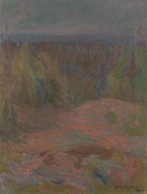 Gabriel Engberg, oil on canvas, signed and dated 1915.