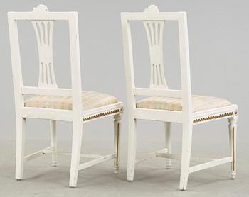 STOLAR, ett par, sengustaviansk Lindome, omkring 1800.