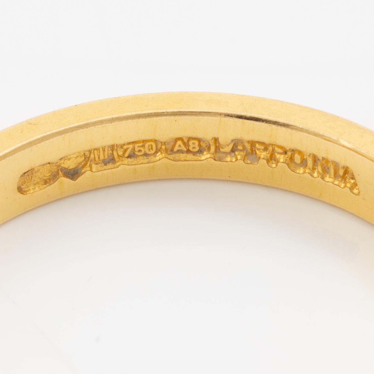 Lapponia, ring 18K gold, Finland 1978.