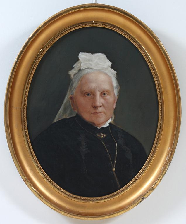 OKÄND KONSTNÄR, olja på duk, sekelskiftet 1800/1900-tal.