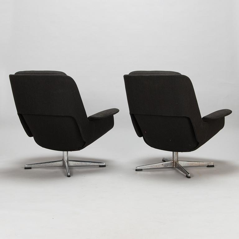 Olli Borg ja Mauri Laatikainen, fåtöljer, ett par, "Rondo", Asko 1960-tal.