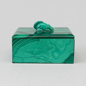A first half of the 20th century malachite box.