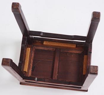 Bord/pall 'Fangdeng', huali, Qingdynastin.