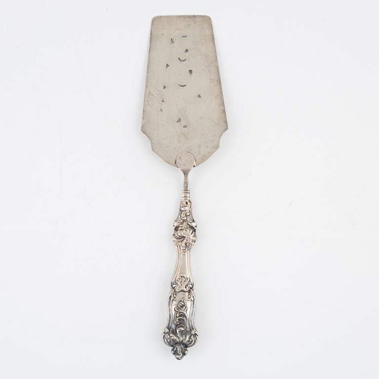A silver fish server, Stockholm, 1848.