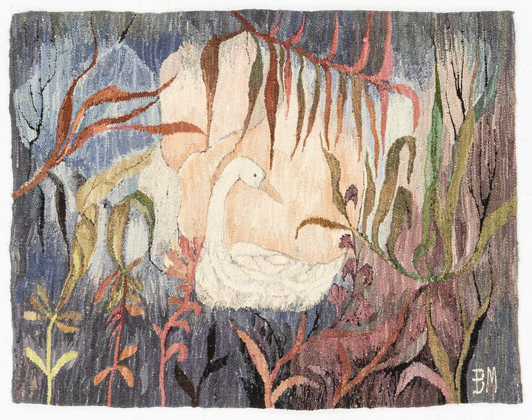 Gobeläng, signerad BM, Polen, ca 123 x 97 cm.