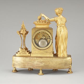 A French Empire early 19th Century mantel clock.