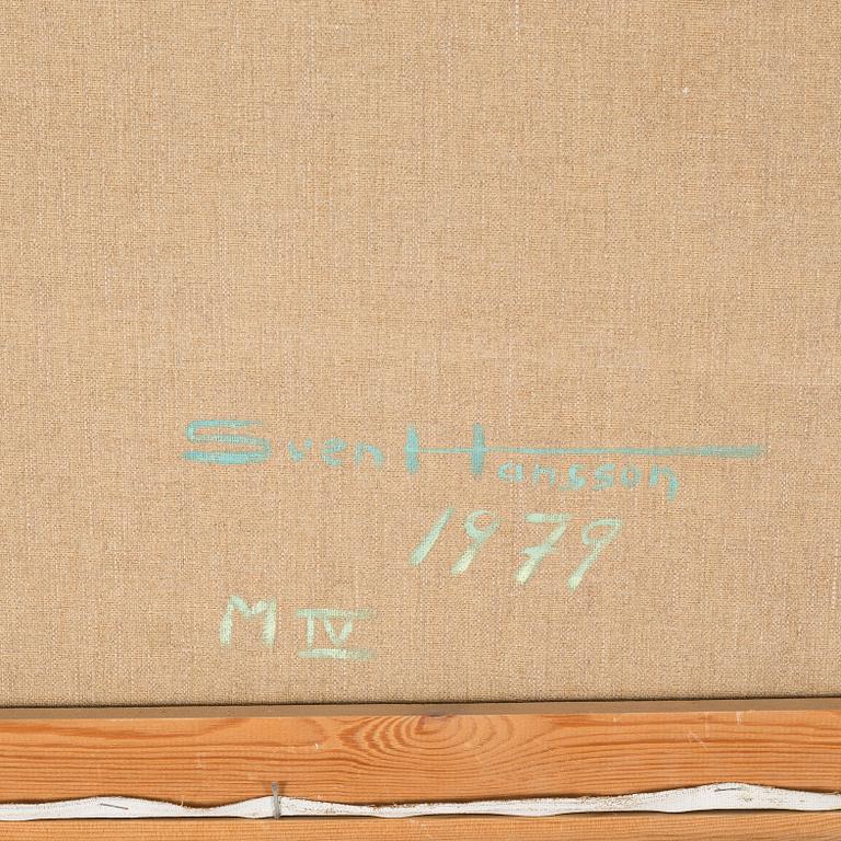 SVEN HANSSON, olja på duk, signerad och daterad á tergo Sven Hansson 1979.