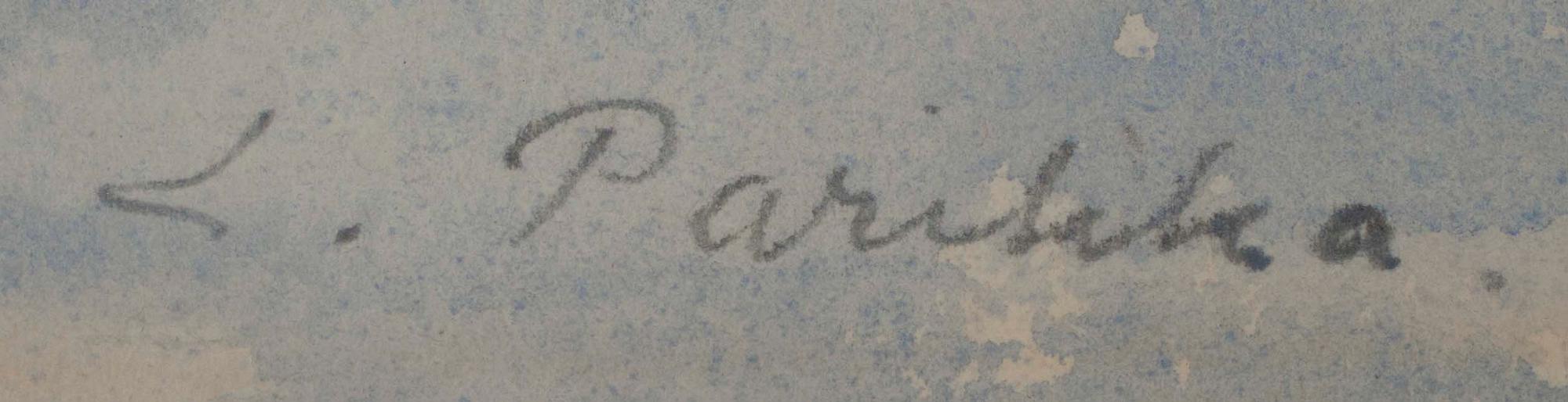 LAURI PARIKKA, akvarell, signerad.