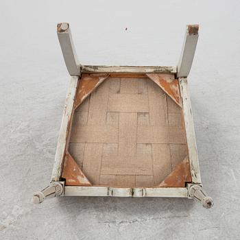 Stolar, nio stycken, Sengustavianska Lindomearbeten, 1700-talets slut.