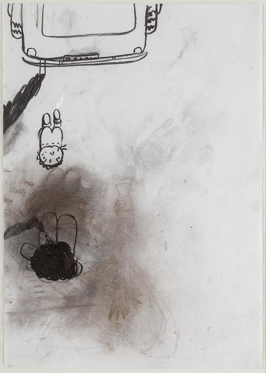 HELENE BILLGREN, drawing executed in the 1990's.