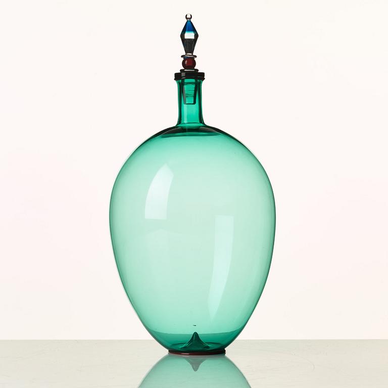 Yoichi Ohira, a glass decanter, De Majo, Murano, Italy 1996.