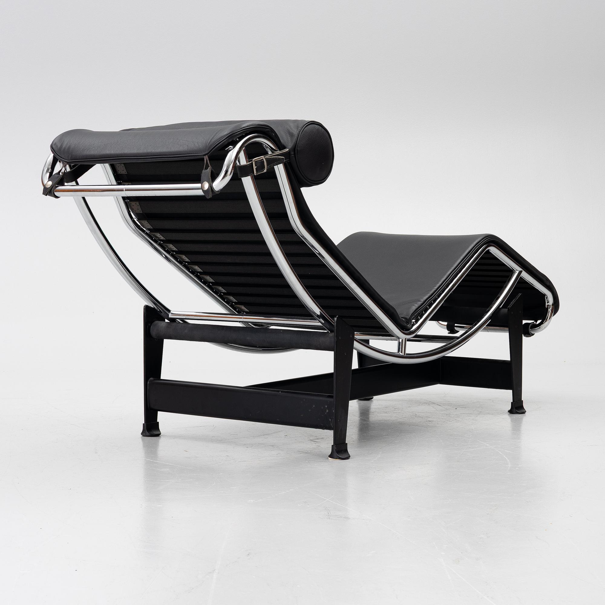 Le Corbusier (Charles-Édouard Jeanneret), & Charlotte Perriand, vilstol, "LC4", Cassina, Italien.