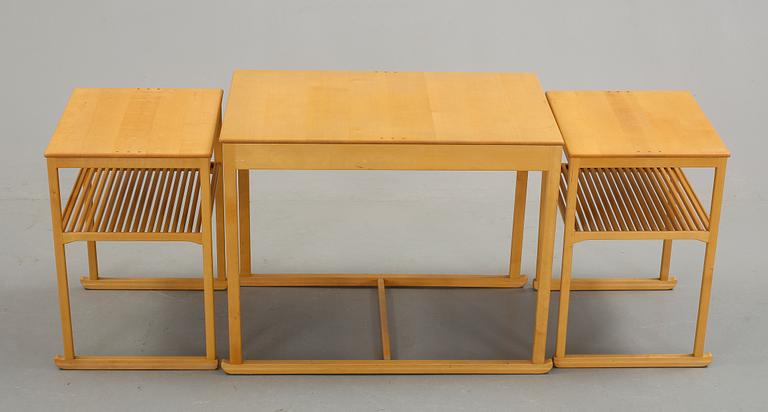 SATSBORD, 3 delar, "Släden", Carl Malmsten, formgivet 1948.