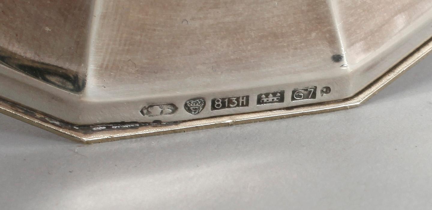 LJUSSTAKAR, ett par, silver, Finland, 1960. Totalvikt ca 468 g.