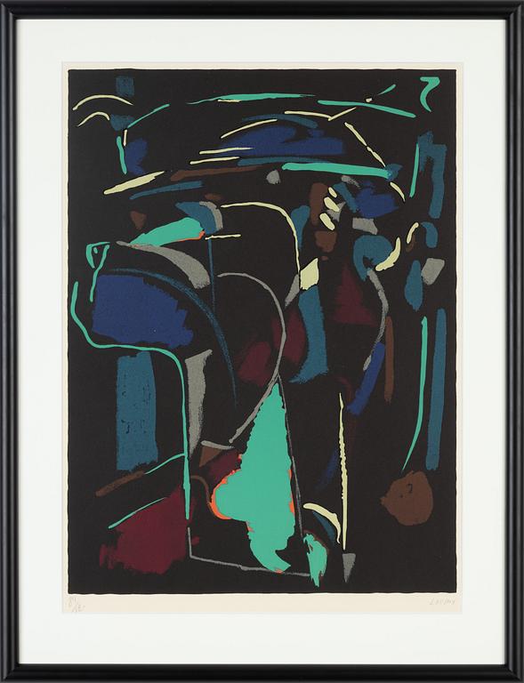 André Lanskoy, lithograph in colours signed and numbered 84/120.