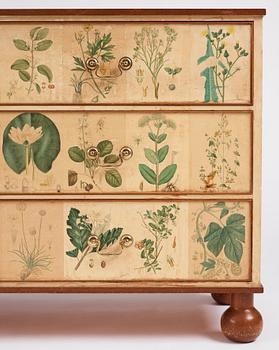 Josef Frank, a 'Flora' chest of drawers, Svenskt Tenn Sweden 1930-40s.