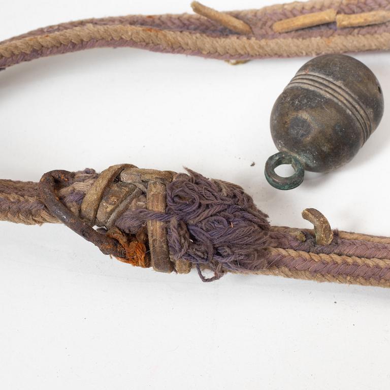 Three Chinese bells for harness, late Qing dynasty.