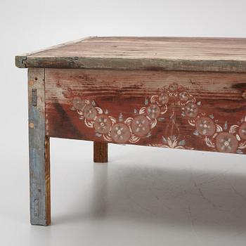 A Swedish provincial chest table, 19th century.