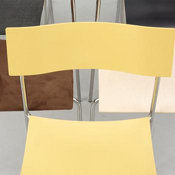 Johannes Foersom & Peter Hiort-Lorenzen, a set of eight 'Campus' chairs, Lammhults, after 1992.