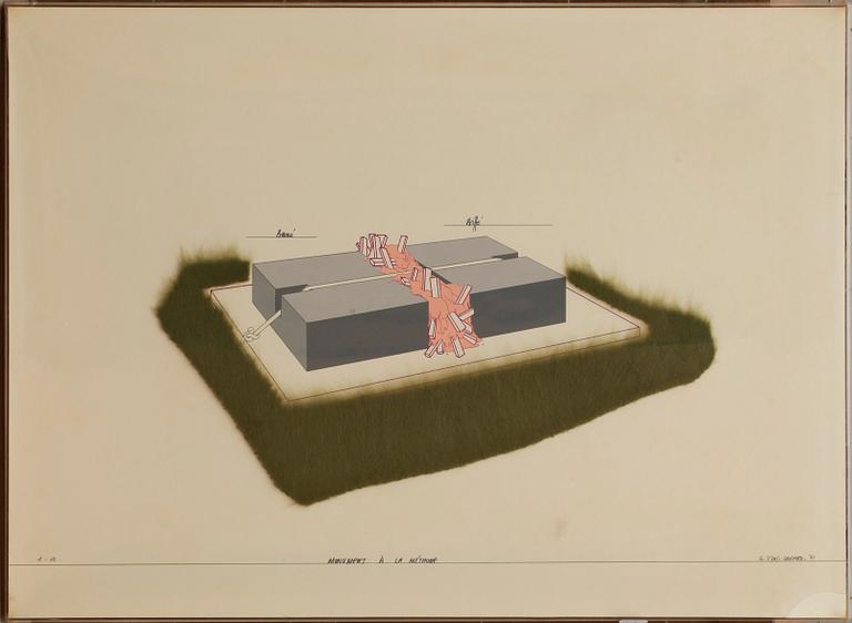 GERARD TITUS-CARMEL, serigrafi med collage, sign, dat -71 och numr e.a.