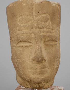 SKULPTUR / FRAGMENT, sandsten, Egypten.