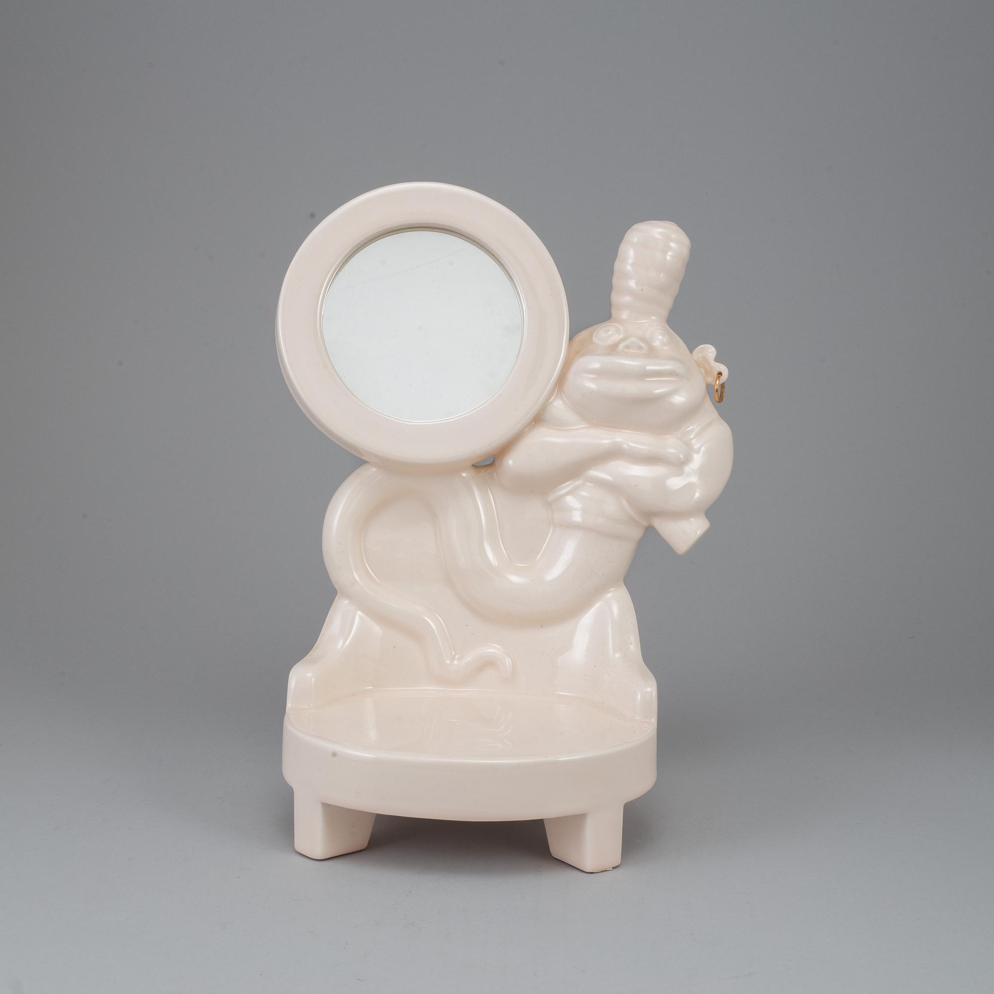 MATS THESELIUS, a porcelain mirror, signed and numbered 50/50, 1991.