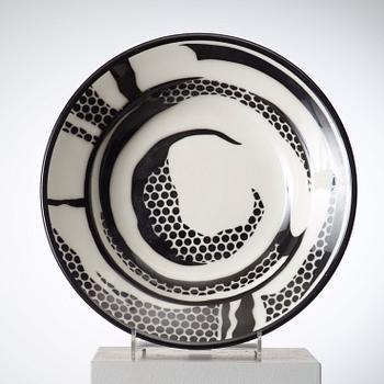 A Roy Lichtenstein 3 pcs dinneware set, Jackson China for Durable Dish Co, New York 1966.