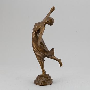 OKÄND KONSTNÄR 1900-TAL , skulptur, brons, signerad. Gjutarstämpel. Höjd 33,5 cm.