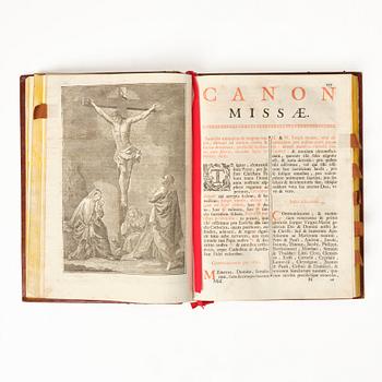 Printed in red & black, with music, 1793.