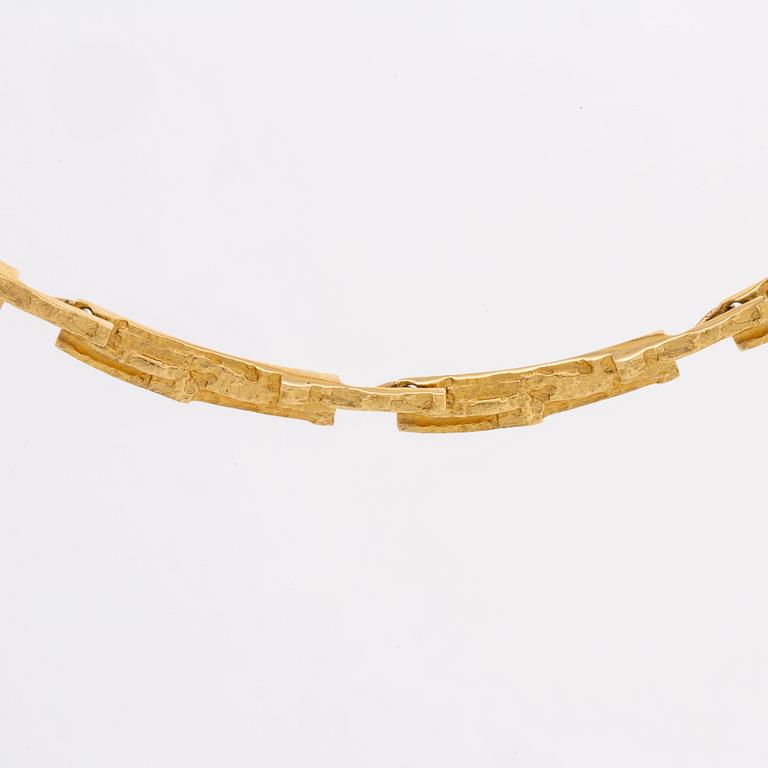 LAPPONIA NECKALCE 18K gold "Tundra" Finland 1997.