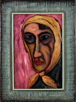 Paavo Sarelli, öljy levylle, signeerattu.