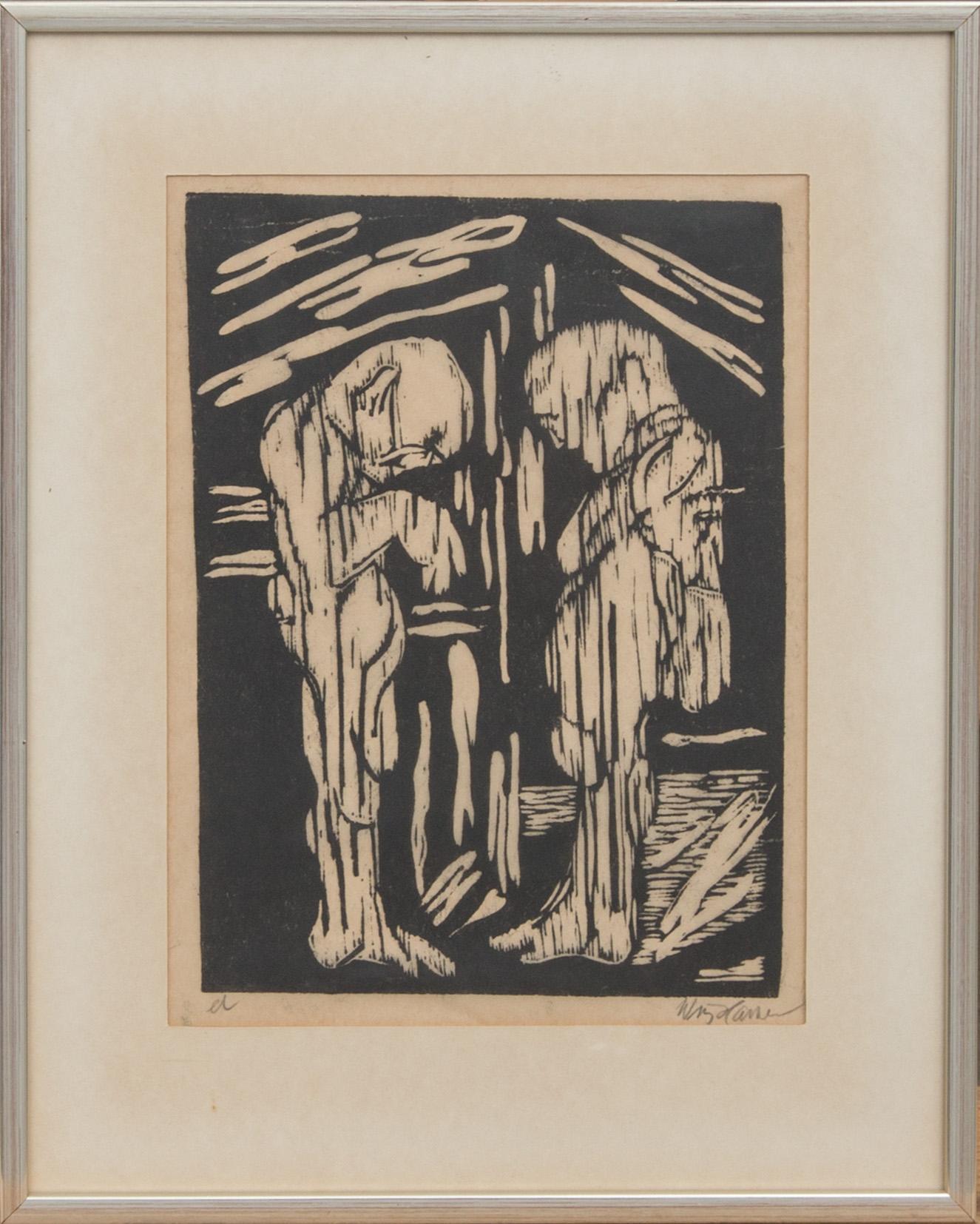 SVEND WIIG HANSEN, 3 st, träsnitt.