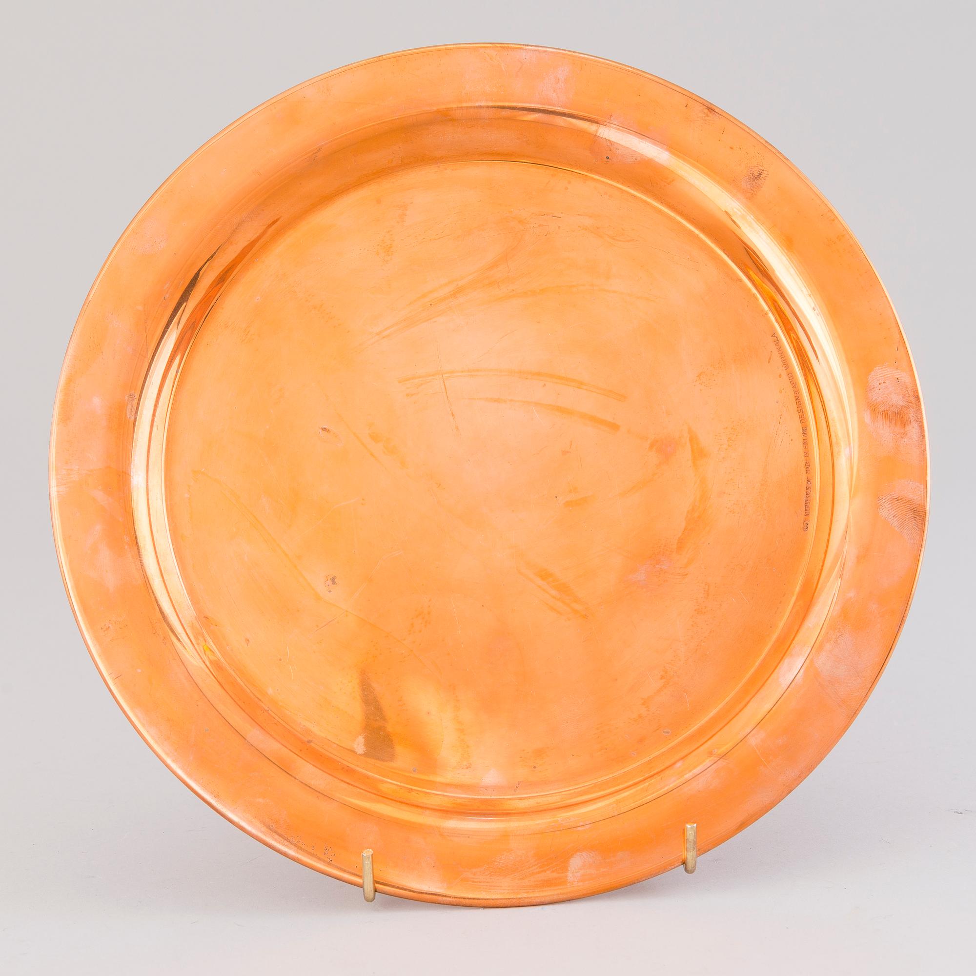 TAPIO WIRKKALA, KAFFESERVIS, 4 DELAR, koppar och teak, Kultakeskus, 1980-tal.