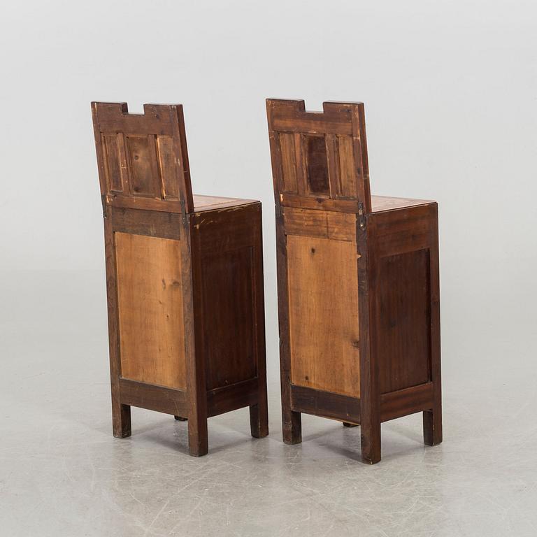 A PAIR OF NIGHT STANDS JUGEND.