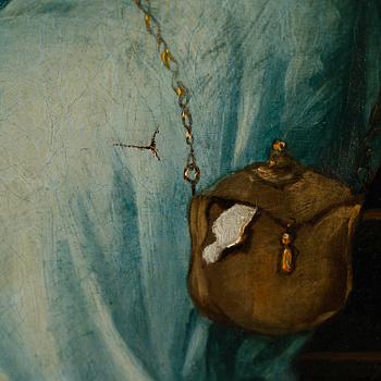 OKÄND KONSTNÄR, olja på duk, 1800-tal, otydligt signerad Lemonier.
