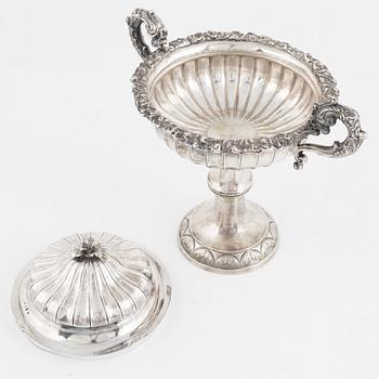 A Swedish Silver Sugar Bowl, mark of Daniel Eklund, Kalmar 1842.