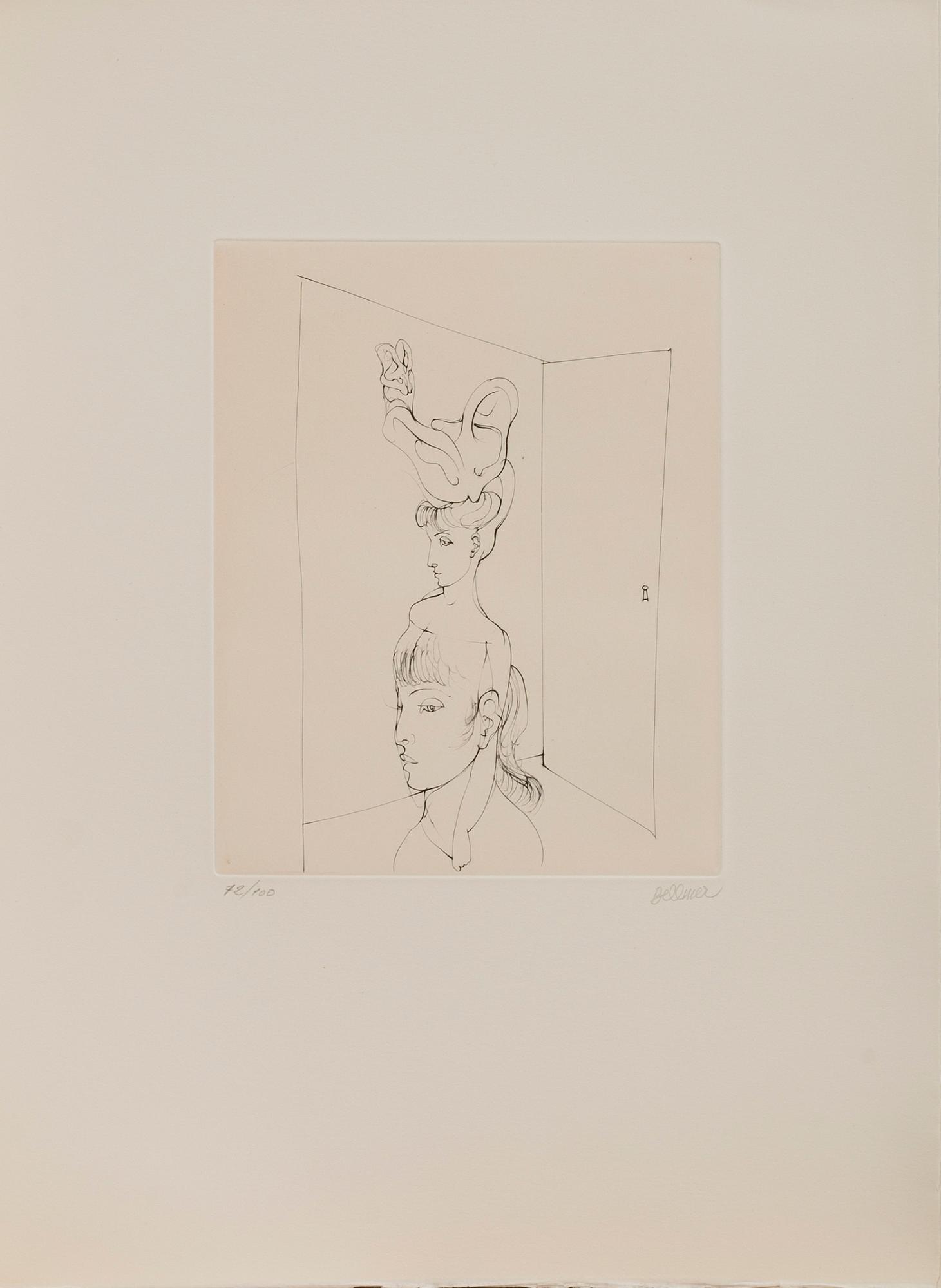 HANS BELLMER, "Les anagrammes du corps". 10 etchings, 1973, each signed in pencil and numbered 72/100.