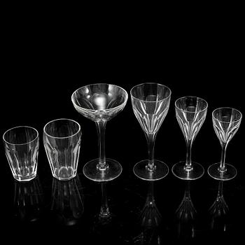 A Swedish glass service, 20th Century (58 pieces).