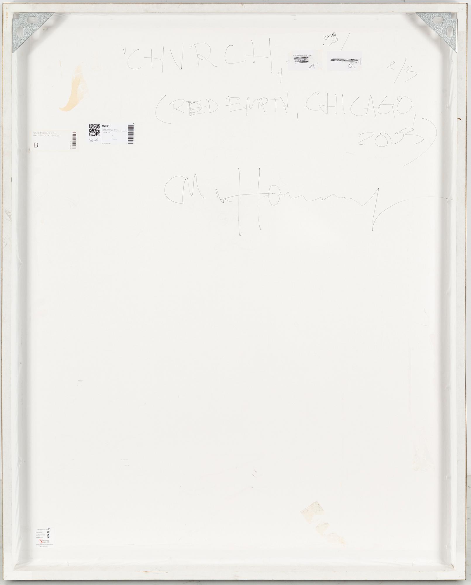 CARL MICHAEL VON HAUSSWOLFF, "Haunted House", C-print.