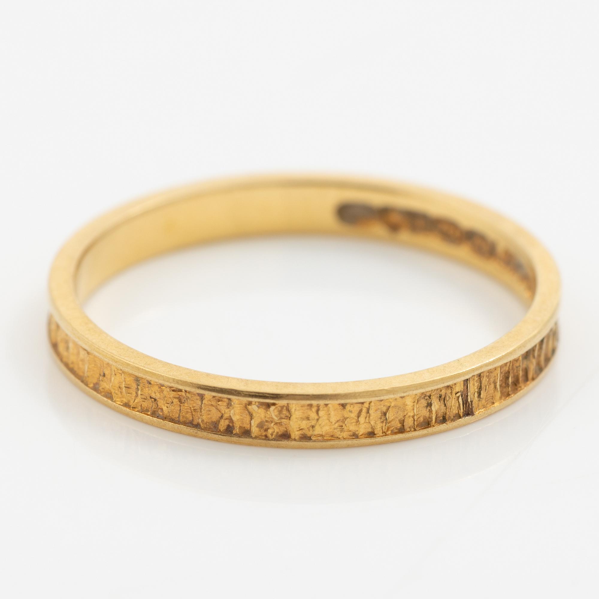 Lapponia, ring 18K guld, Finland 1978.