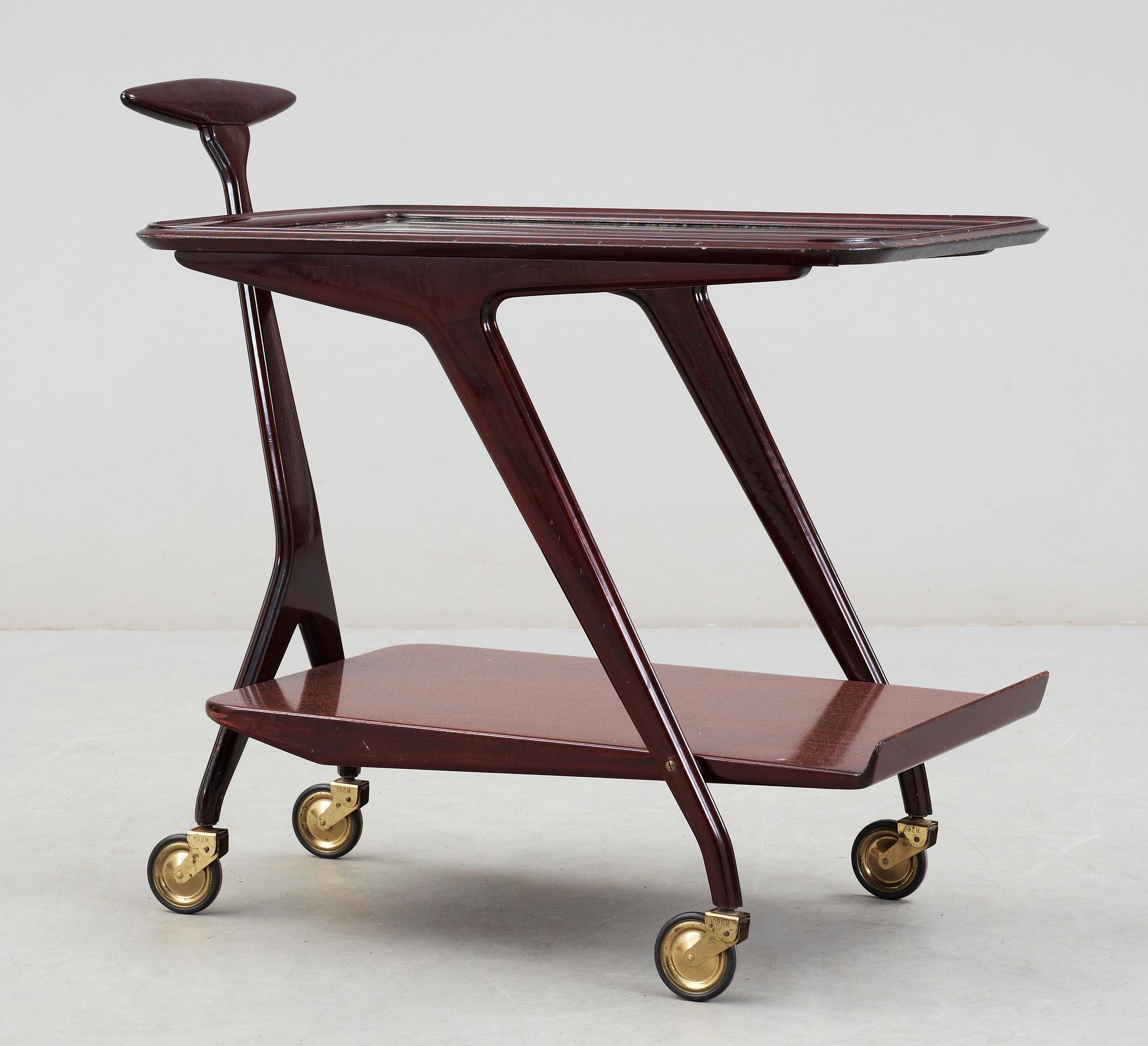 SERVERINGSVAGN, märkt Made In Italy, 1950-tal.