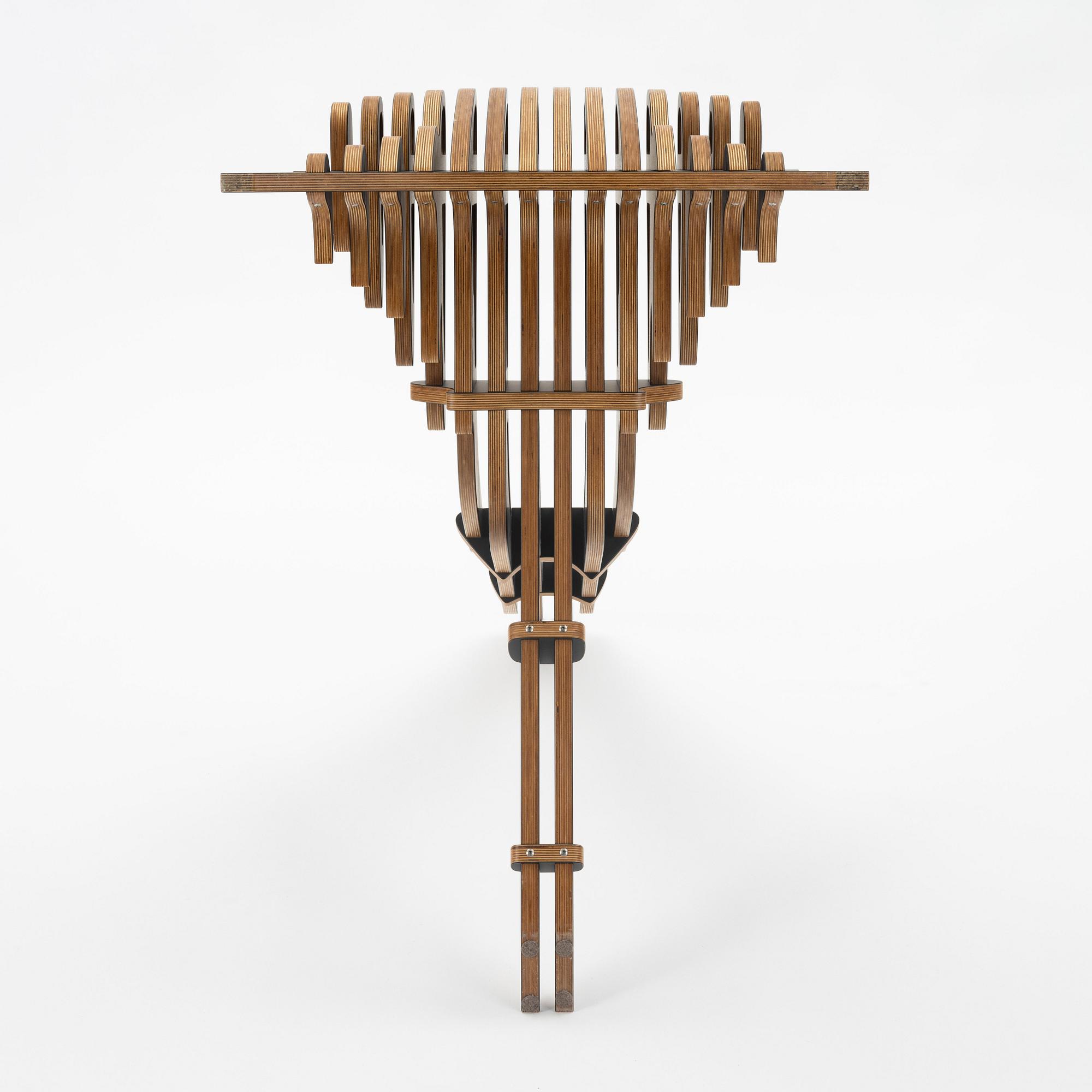 Peter Qvist Lorentsen, a 'Peak' easy chair, his own workshop, Denmark, 21st century.