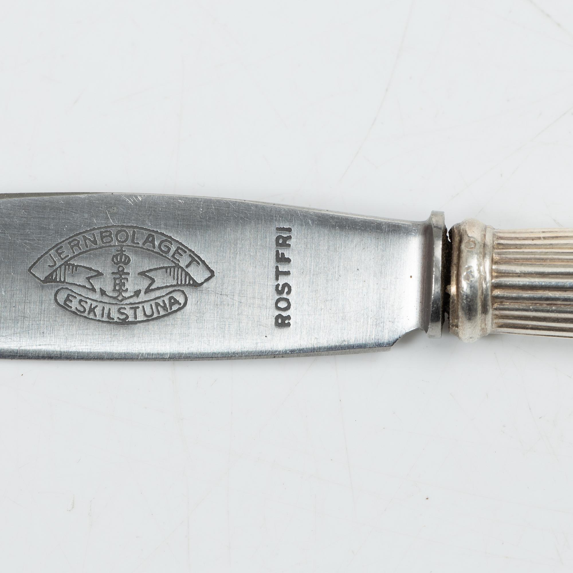 A 69 piece silver cutlery service, model "Empire", including C.G. Hallberg, 20th century.