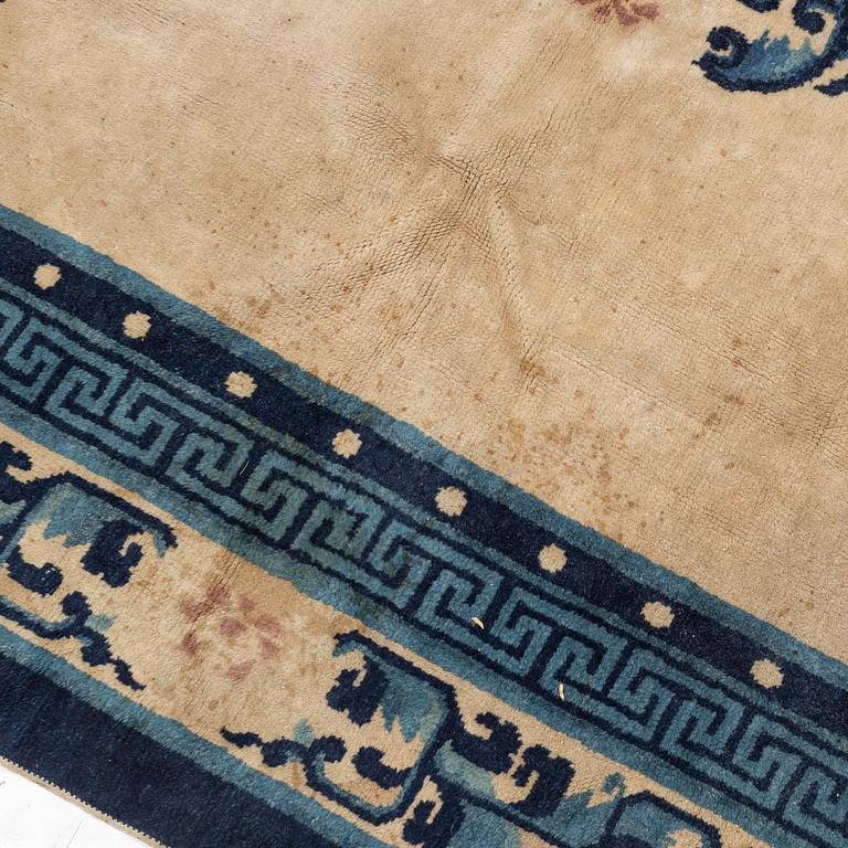 A Chinese Antique Finish rug, c. 278 x 186 cm.