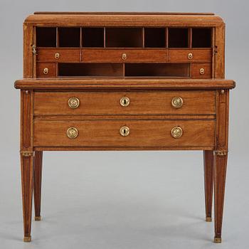 A late Gustavian writing desk by Johan Christian Linning (Stockholm 1779-1801).